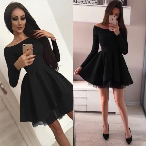 Spring New Women's Tutu Skirt Double Layer Long Sleeved Irregular Dress