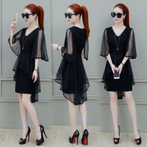 Chiffon Dress Female Summer New Gentle Super Fairy Cold Wind Was Thin Mesh In The Long Summer Skirt