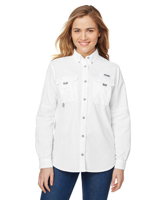 Ladies' Bahama™ Long-Sleeve Shirt - WHITE - XS