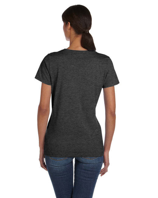 Ladies' HD Cotton™ T-Shirt - BLACK HEATHER - 3XL