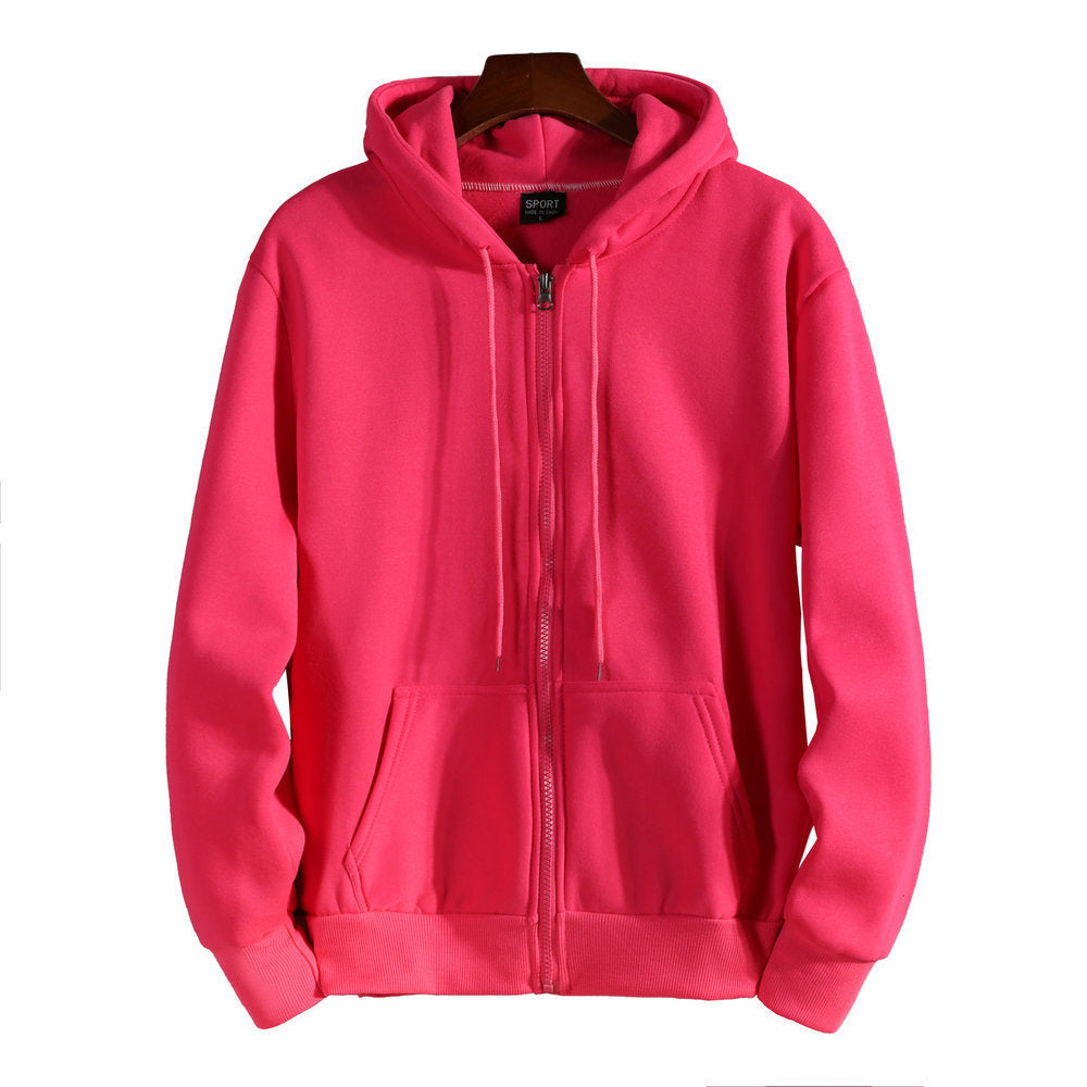 It can print the plush and thickened hooded cardigan for men and women in autumn and winter 2022