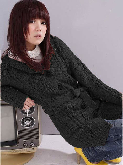 New Fashion Women's Long Sleeve Hoodie Coat Warm Cardigans Sweater Jacket