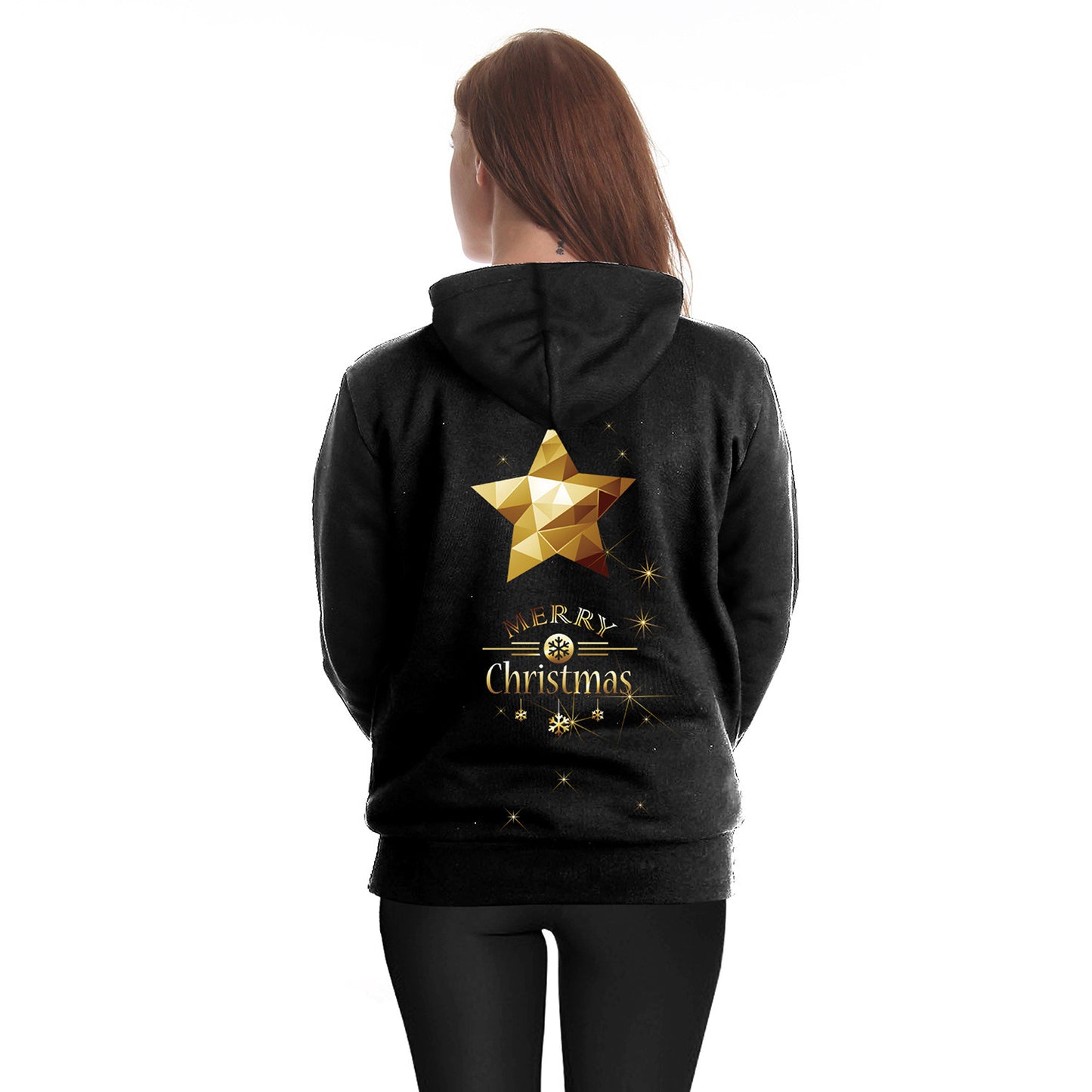 Autumn and Winter Christmas Fashion Sweater Women's Dream Christmas Elk Hooded Sweater Men and Women Sweater