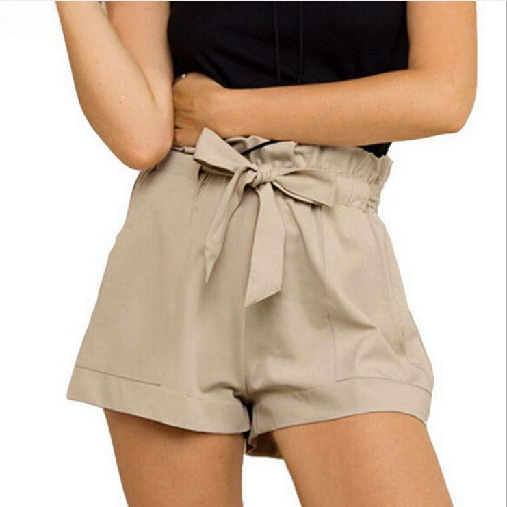 European and American women's new wooden ear A shorts