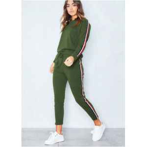 Casual Women Jogging Set 2pcs Tops+Pants Sweatshirt Sweater Tracksuit Suit