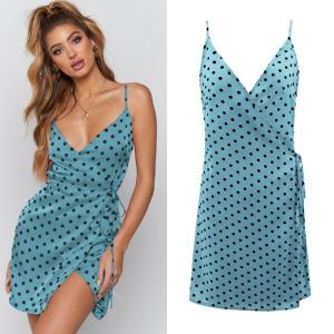 Summer New Women's Polka Dot Printed Strap Dress