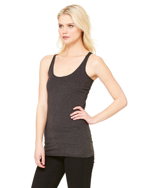 Ladies' Triblend Racerback Tank - CHAR BLK TRIBLND - S