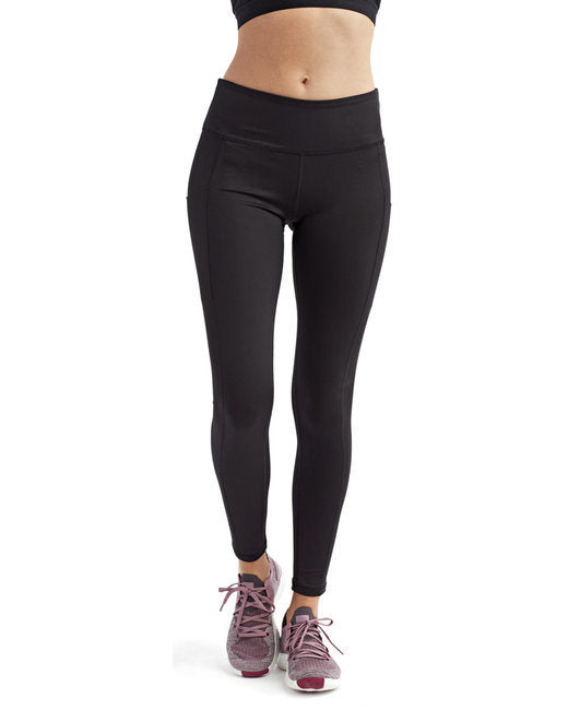 Ladies' Performance Leggings - BLACK - XS