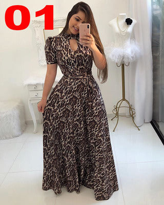 New Sexy Digital Printing Fashion Big Swing Skirt Dress Women's Clothing