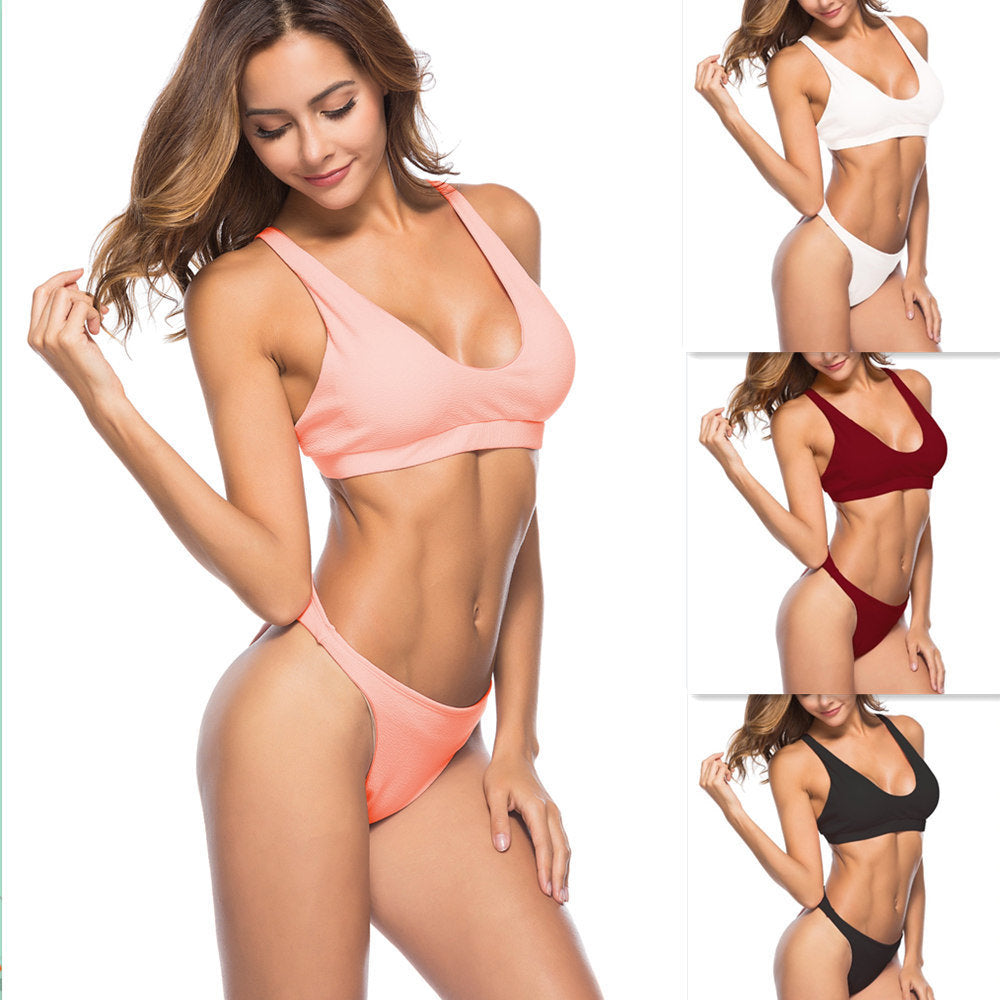 Summer New European and American Sexy Two-piece Bikini Women