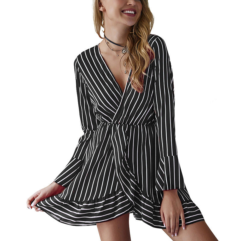 Summer Fashion Women's Dress Sexy Striped Skirt