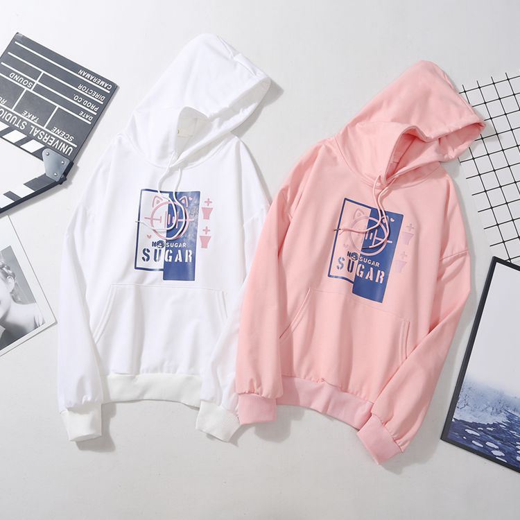 New Korean Version of The Trend of Long Sleeved Loose Tide Brand Students Couple Sweater Hooded