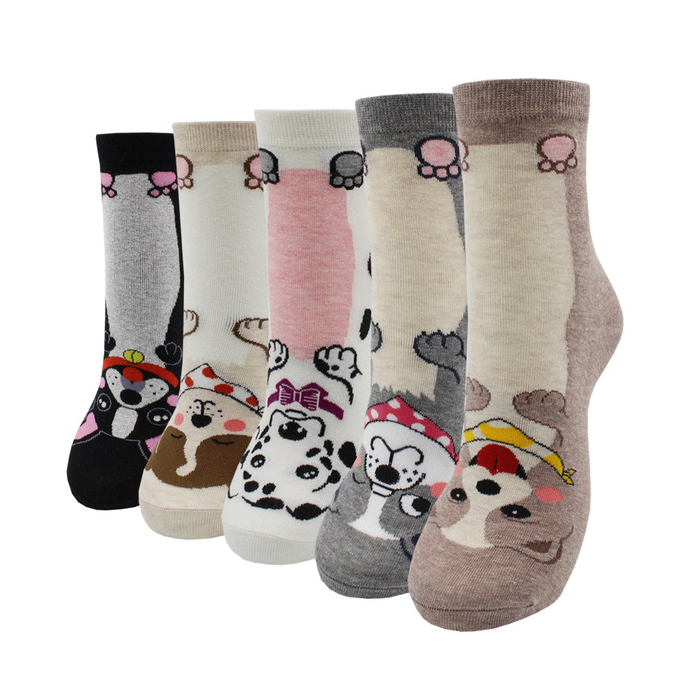 10 Pairs Fashion Colorful Kawaii Cute Cartoon Cotton Women Socks Harajuku Korean Halloween Cat Dog Owl Duck Fox Girl Socks