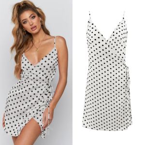 Summer New Women's Polka Dot Printed Strap Dress