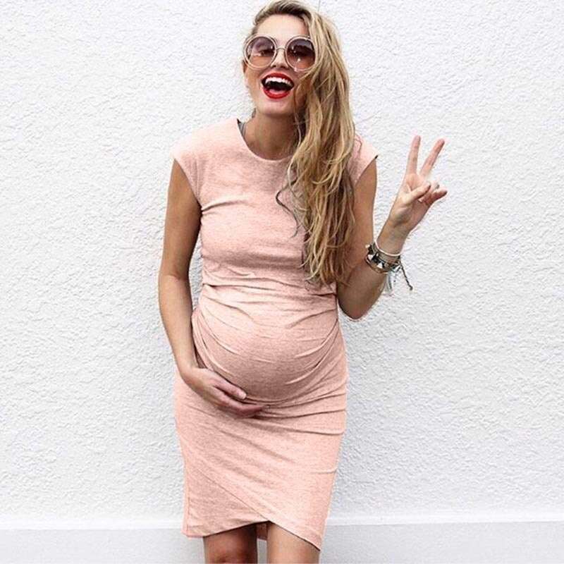 Large Size Sexy Pregnant Woman Dress Summer