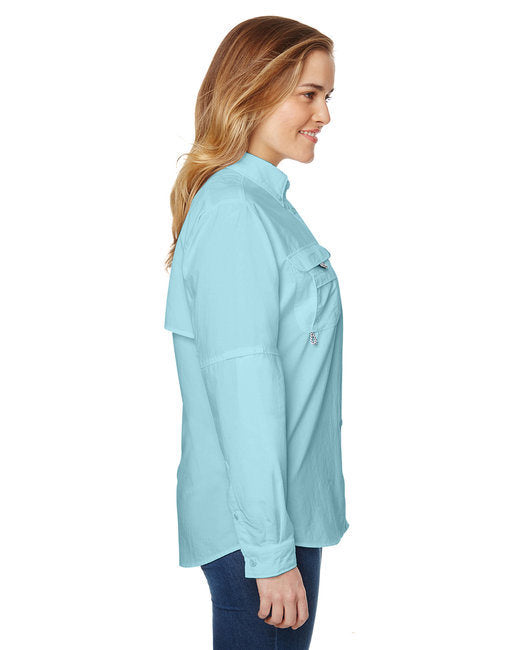 Ladies' Bahama™ Long-Sleeve Shirt - WHITE - XS