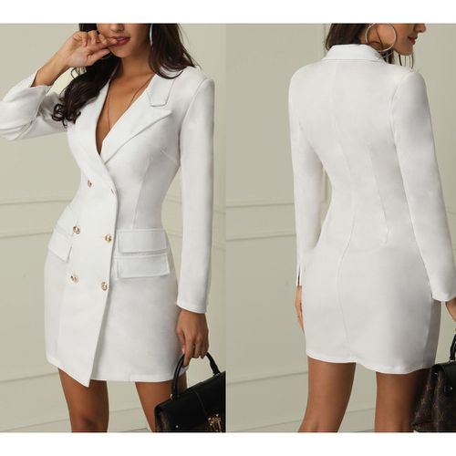 Women Double breasted Trench Coat Sexy Casual Parka Lapel Belt Jacket Outerwear jacket