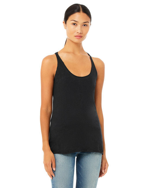 Ladies' Triblend Racerback Tank - CHAR BLK TRIBLND - S